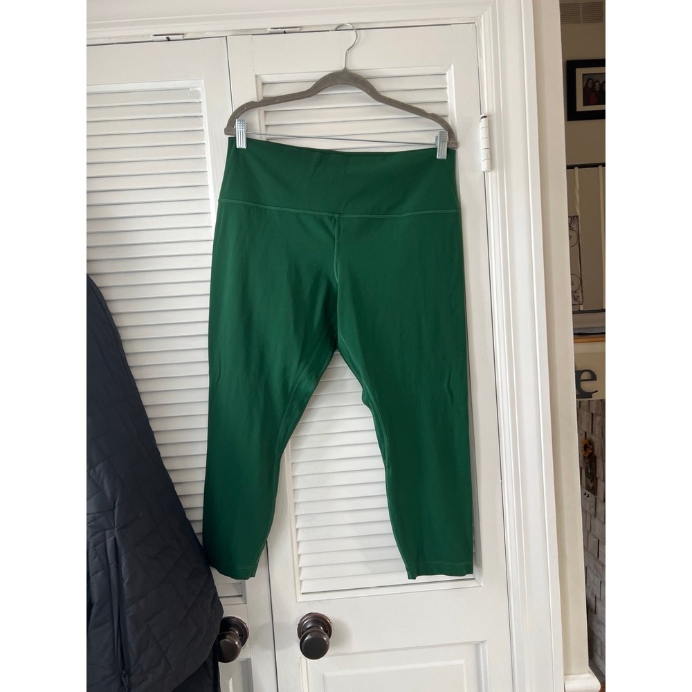 Lululemon Align Pant 24" High Rise NULU Size 16 green